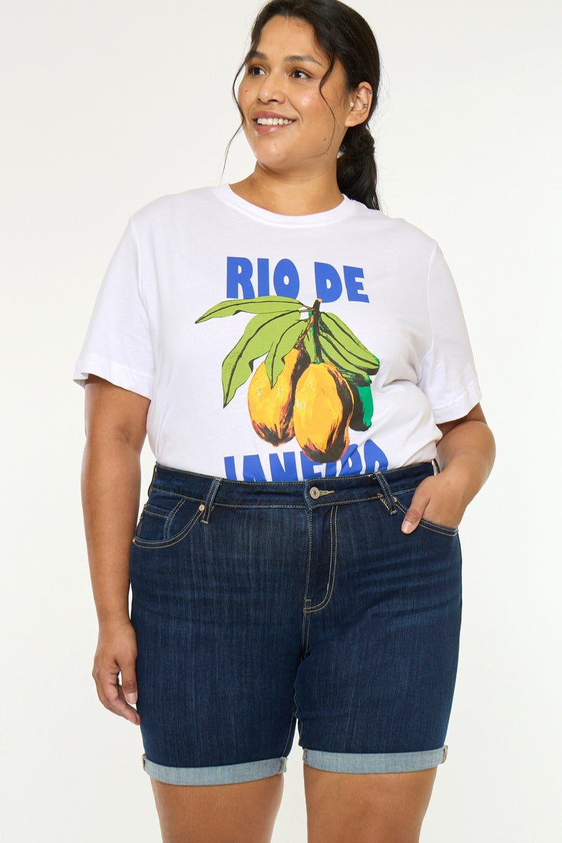 Chance Mid Rise Shorts (Plus Size) - Official Kancan USA