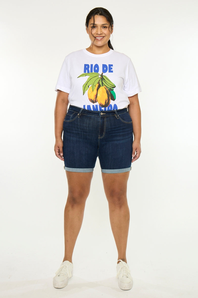 Chance Mid Rise Shorts (Plus Size) - Official Kancan USA
