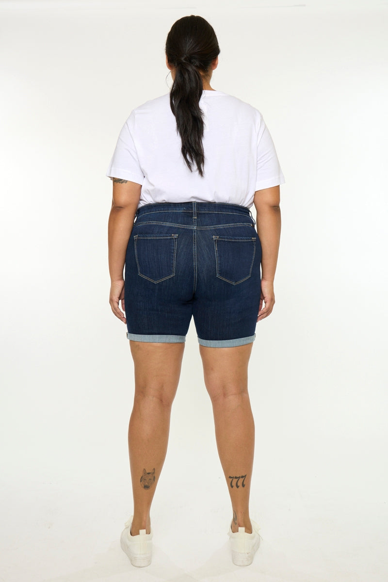 Chance Mid Rise Shorts (Plus Size) - Official Kancan USA