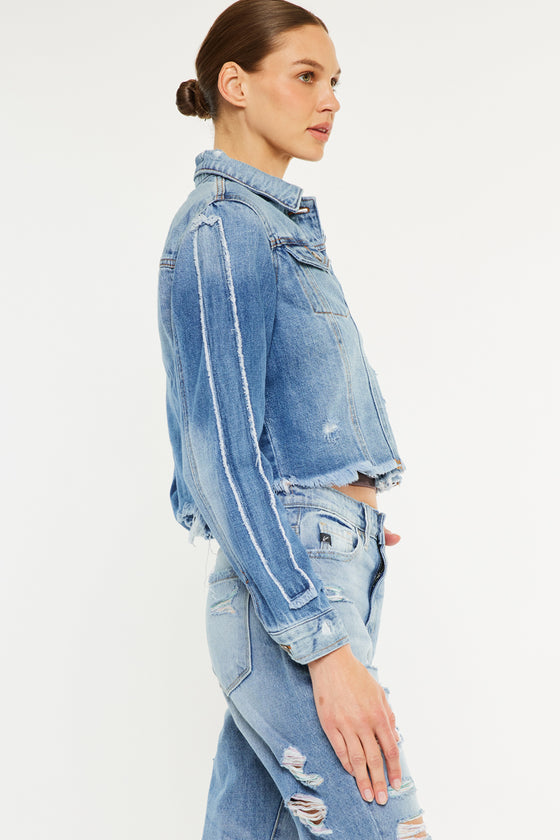 Sawyer Distressed Denim Jacket