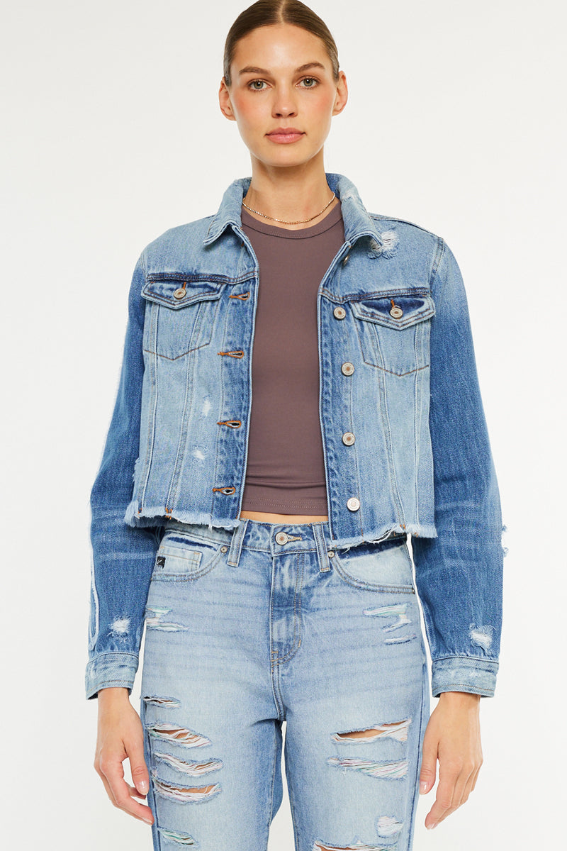 Sawyer Distressed Denim Jacket