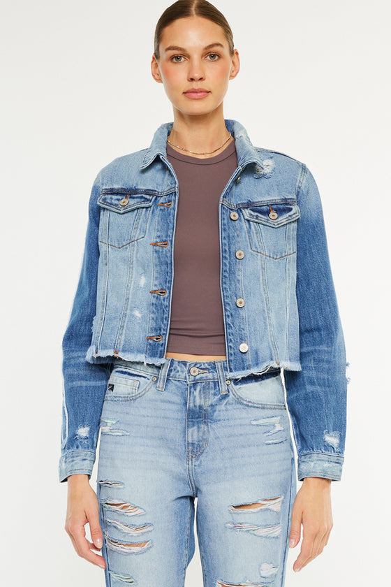 Sawyer Distressed Denim Jacket