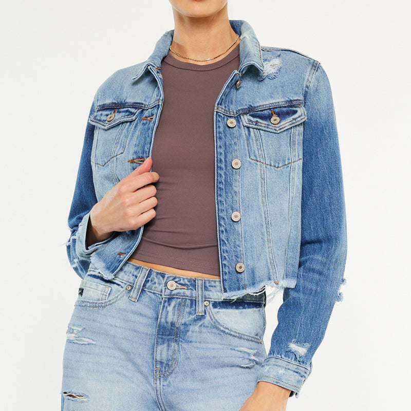 Sawyer Distressed Denim Jacket