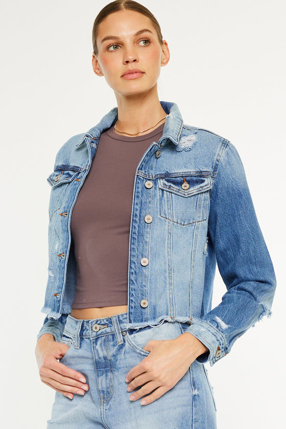 Sawyer Distressed Denim Jacket
