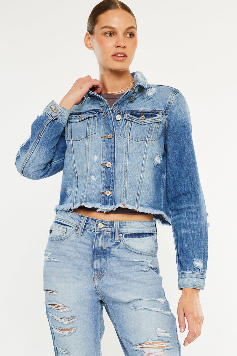 Sawyer Distressed Denim Jacket