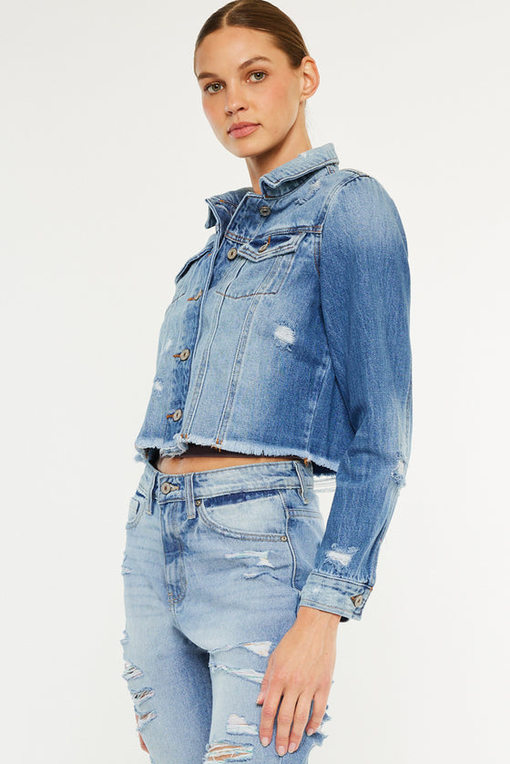 Sawyer Distressed Denim Jacket