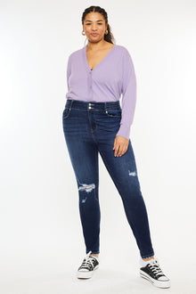  Taly High Rise Super Skinny Jeans (Plus Size) - Official Kancan USA