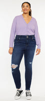 Taly High Rise Super Skinny Jeans (Plus Size) - Official Kancan USA