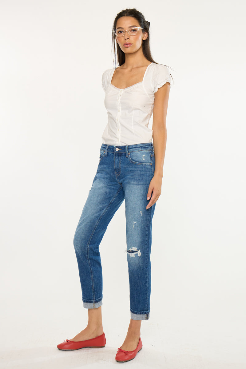 Lexington Mid Rise Boyfriend Jeans