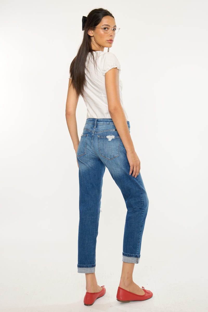 Lexington Mid Rise Boyfriend Jeans