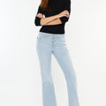 Saylor Mid Rise Flare Jeans (Petite) - Official Kancan USA