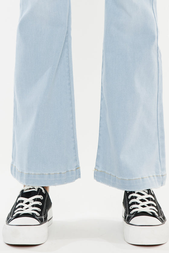 Saylor Mid Rise Flare Jeans (Petite) - Official Kancan USA