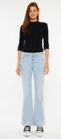 Saylor Mid Rise Flare Jeans (Petite) - Official Kancan USA