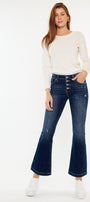 Saylor Mid Rise Flare Jeans (Petite) - Official Kancan USA