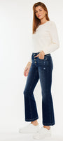 Saylor Mid Rise Flare Jeans (Petite) - Official Kancan USA
