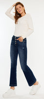 Saylor Mid Rise Flare Jeans (Petite) - Official Kancan USA