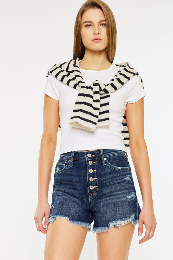 Lorna Ultra High Rise Mom Shorts - Official Kancan USA