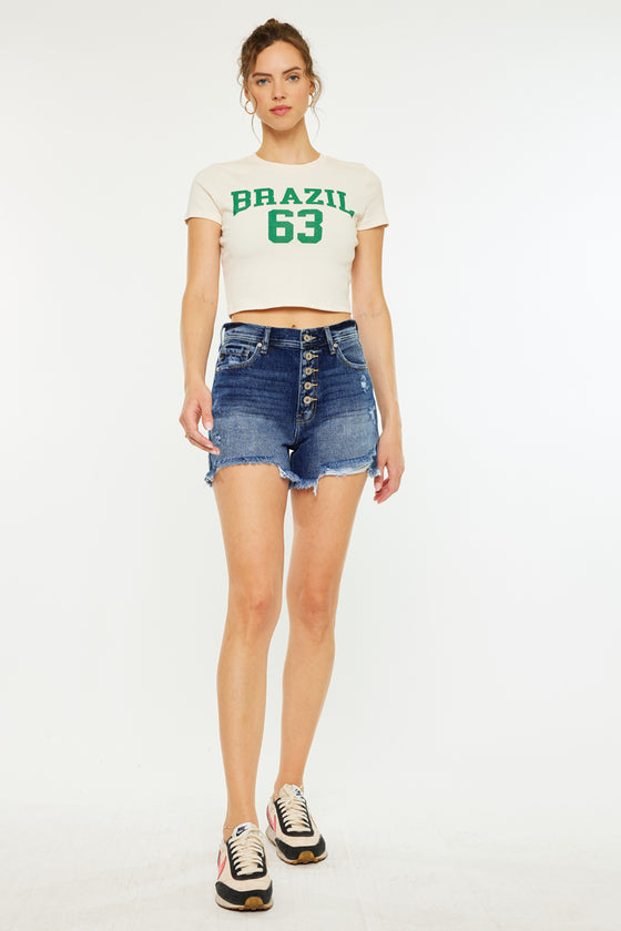 Lorna Ultra High Rise Mom Shorts - Official Kancan USA