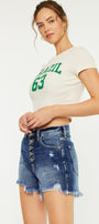 Lorna Ultra High Rise Mom Shorts - Official Kancan USA