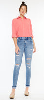 Amanda High Rise Ankle Skinny Jeans - Official Kancan USA