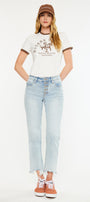 Thelma High Rise Slim Straight Leg Jeans - Official Kancan USA