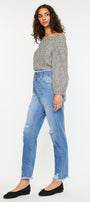 Angel Ultra High Rise Paperbag Mom Jeans - Official Kancan USA