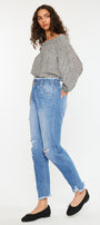 Angel Ultra High Rise Paperbag Mom Jeans - Official Kancan USA