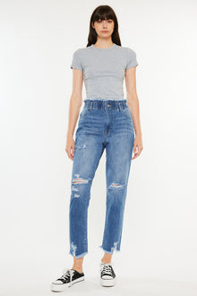  Angel Ultra High Rise Paperbag Mom Jeans - Official Kancan USA