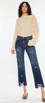 Trevie Ultra High Rise Straight Leg Jeans - Official Kancan USA