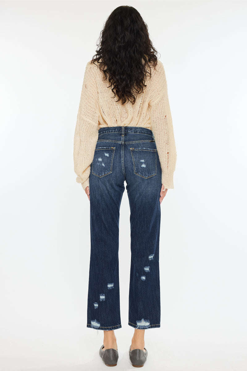 Trevie Ultra High Rise Straight Leg Jeans - Official Kancan USA