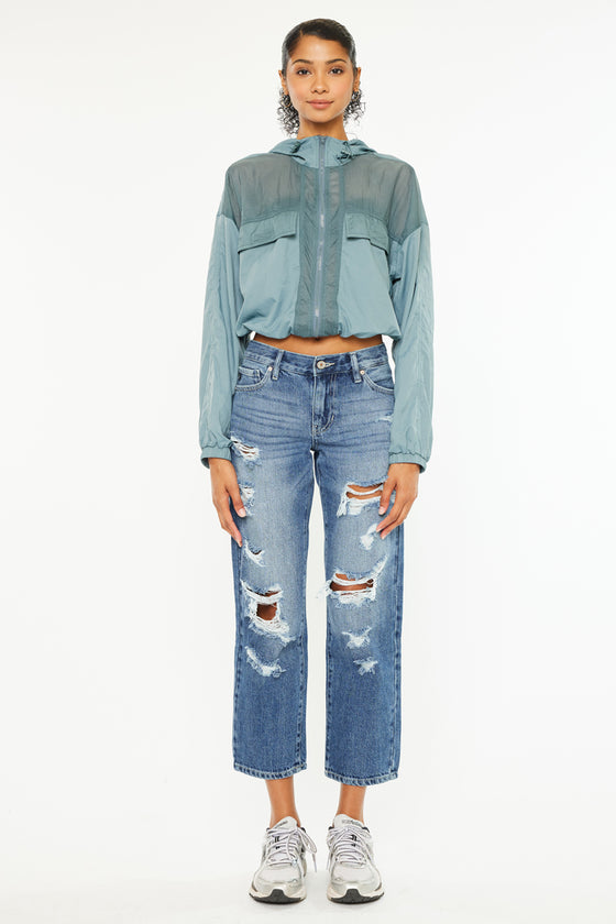 Effy Mid Rise Boyfriend Jeans - Official Kancan USA