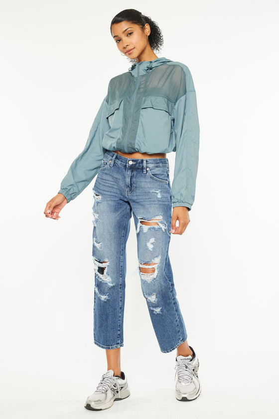 Effy Mid Rise Boyfriend Jeans - Official Kancan USA