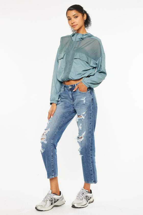 Effy Mid Rise Boyfriend Jeans - Official Kancan USA