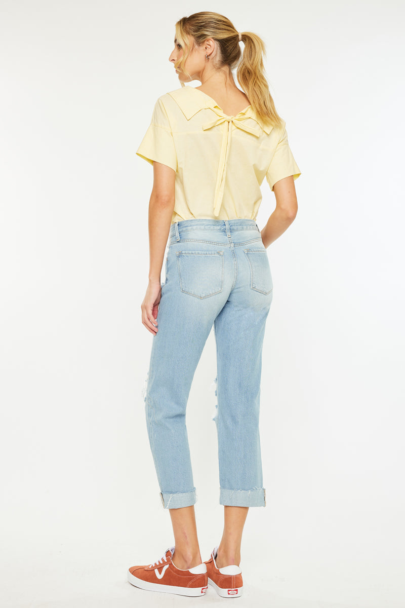 Delta Mid Rise Boyfriend Jeans - Official Kancan USA