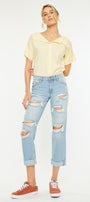 Delta Mid Rise Boyfriend Jeans - Official Kancan USA