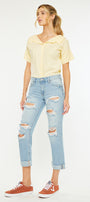Delta Mid Rise Boyfriend Jeans - Official Kancan USA