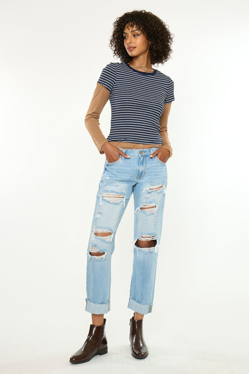 Delta Mid Rise Boyfriend - Official Kancan USA