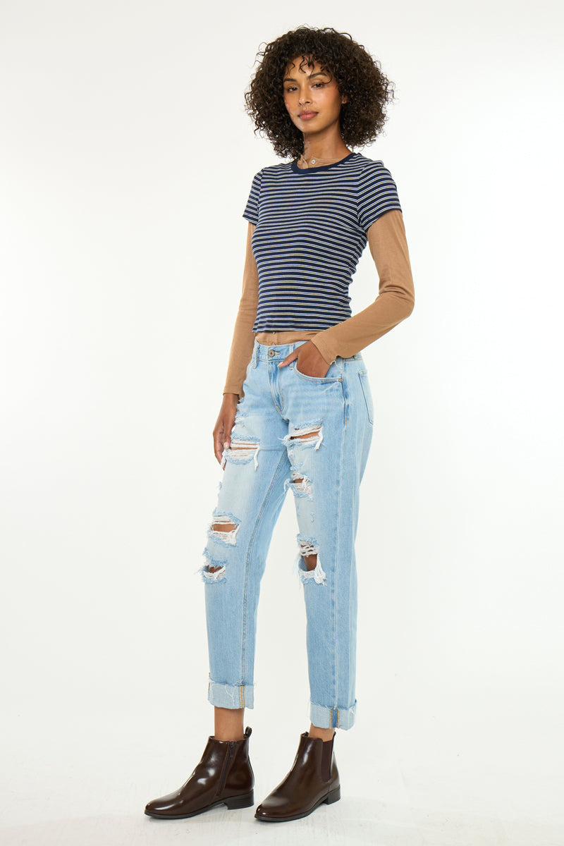 Delta Mid Rise Boyfriend - Official Kancan USA