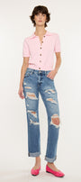 Delta Mid Rise Boyfriend Jeans - Official Kancan USA