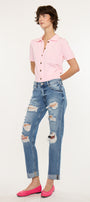 Delta Mid Rise Boyfriend Jeans - Official Kancan USA