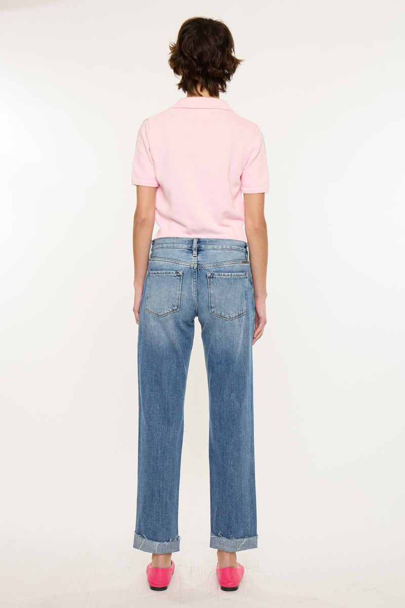 Delta Mid Rise Boyfriend Jeans - Official Kancan USA