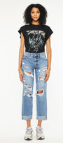 Delta Mid Rise Boyfriend Jeans - Official Kancan USA