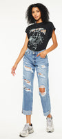 Delta Mid Rise Boyfriend Jeans - Official Kancan USA