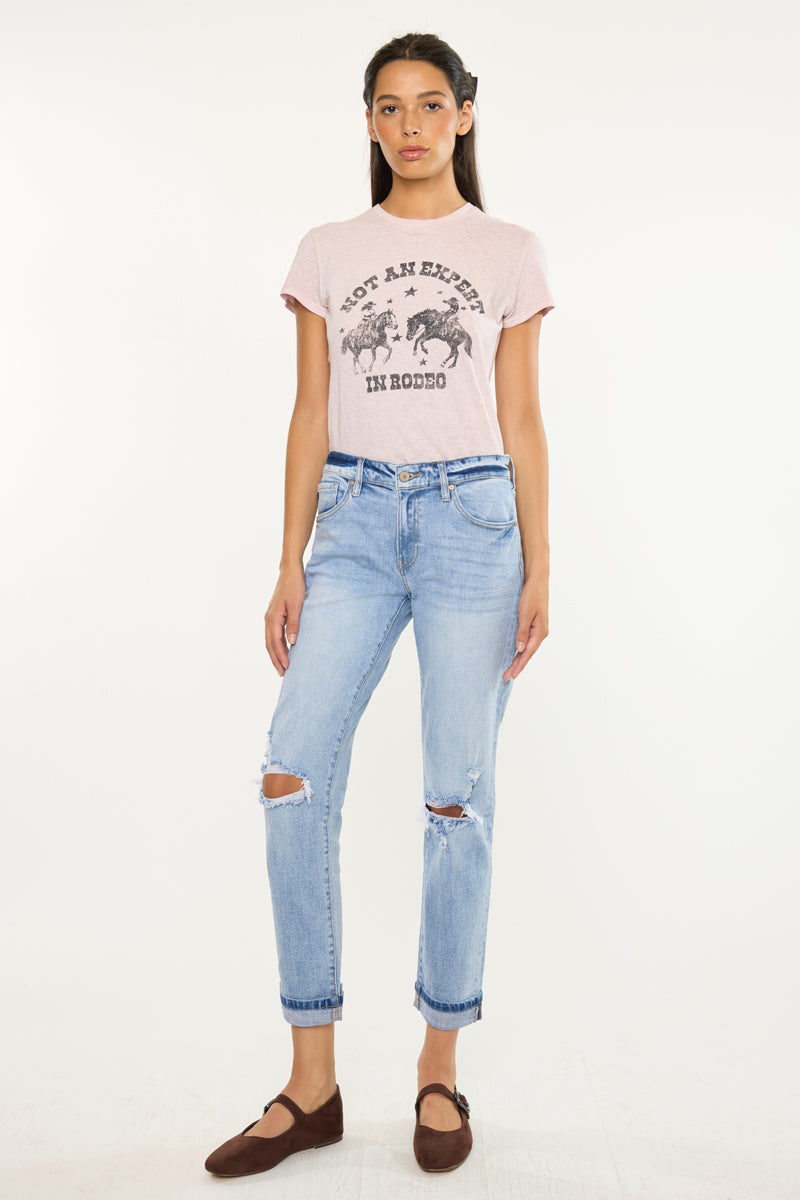 Amie High Rise Boyfriend Jeans