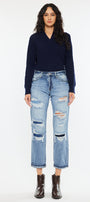 Nicola High Rise Boyfriend Jeans - Official Kancan USA