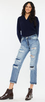 Nicola High Rise Boyfriend Jeans - Official Kancan USA