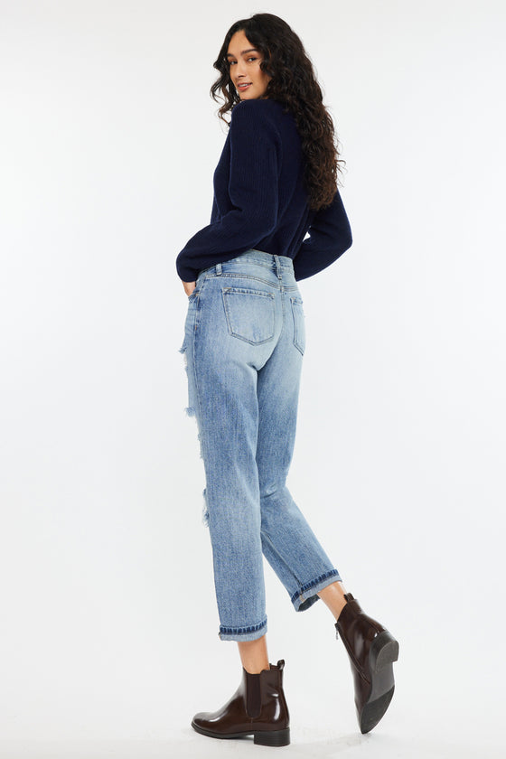 Nicola High Rise Boyfriend Jeans - Official Kancan USA