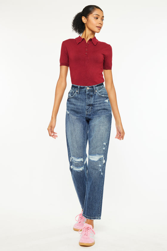 Kiara Ultra High Rise 90's Boyfriend Jeans - Official Kancan USA