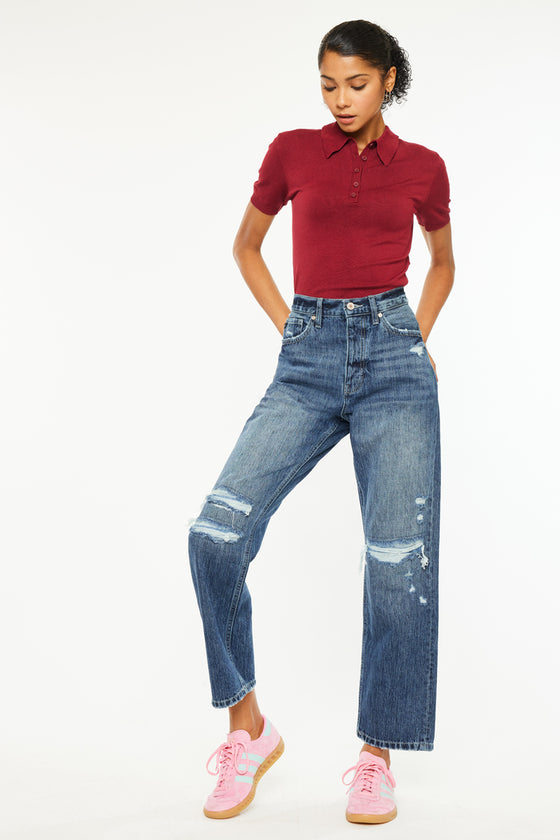 Kiara Ultra High Rise 90's Boyfriend Jeans - Official Kancan USA