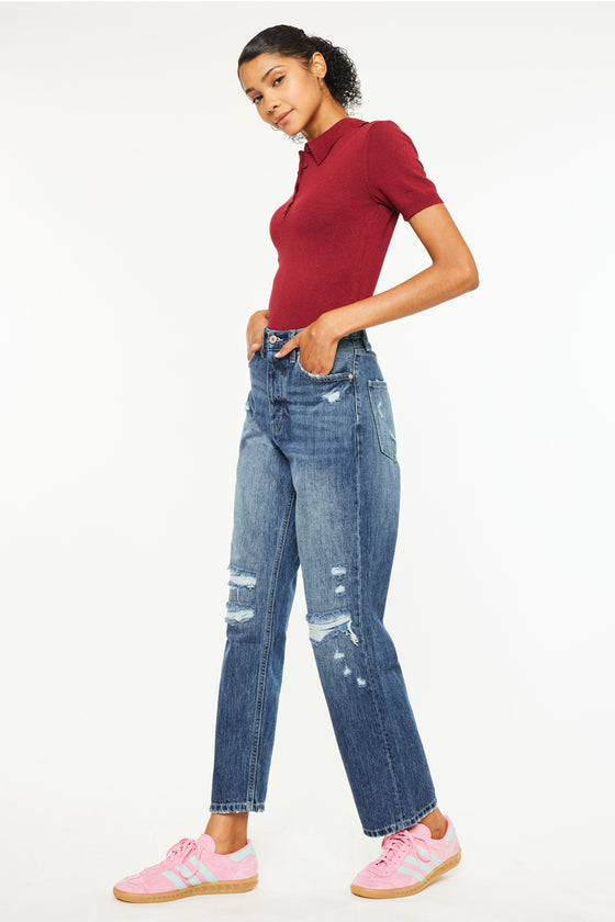 Kiara Ultra High Rise 90's Boyfriend Jeans - Official Kancan USA